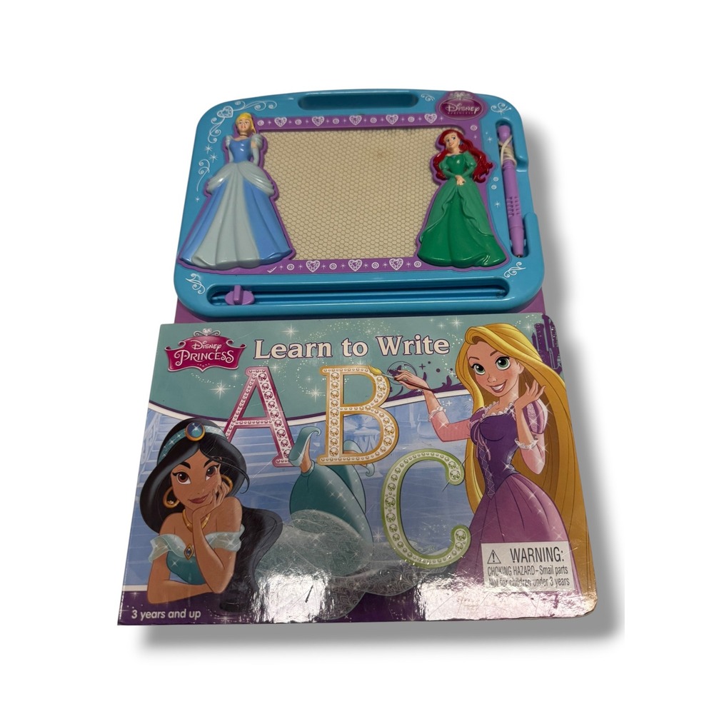 Disney Princess Learn to Write ABC Magnetic Drawing Pad Board Book Phidal 2015